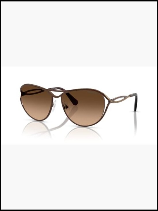 Aviator Sunglasses with Metal Frame and Gradient Lenses